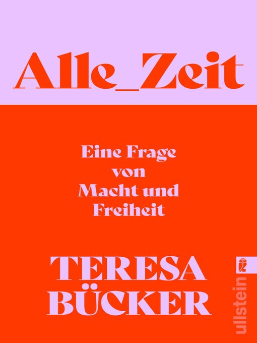 Title details for Alle_Zeit by Teresa Bücker - Wait list